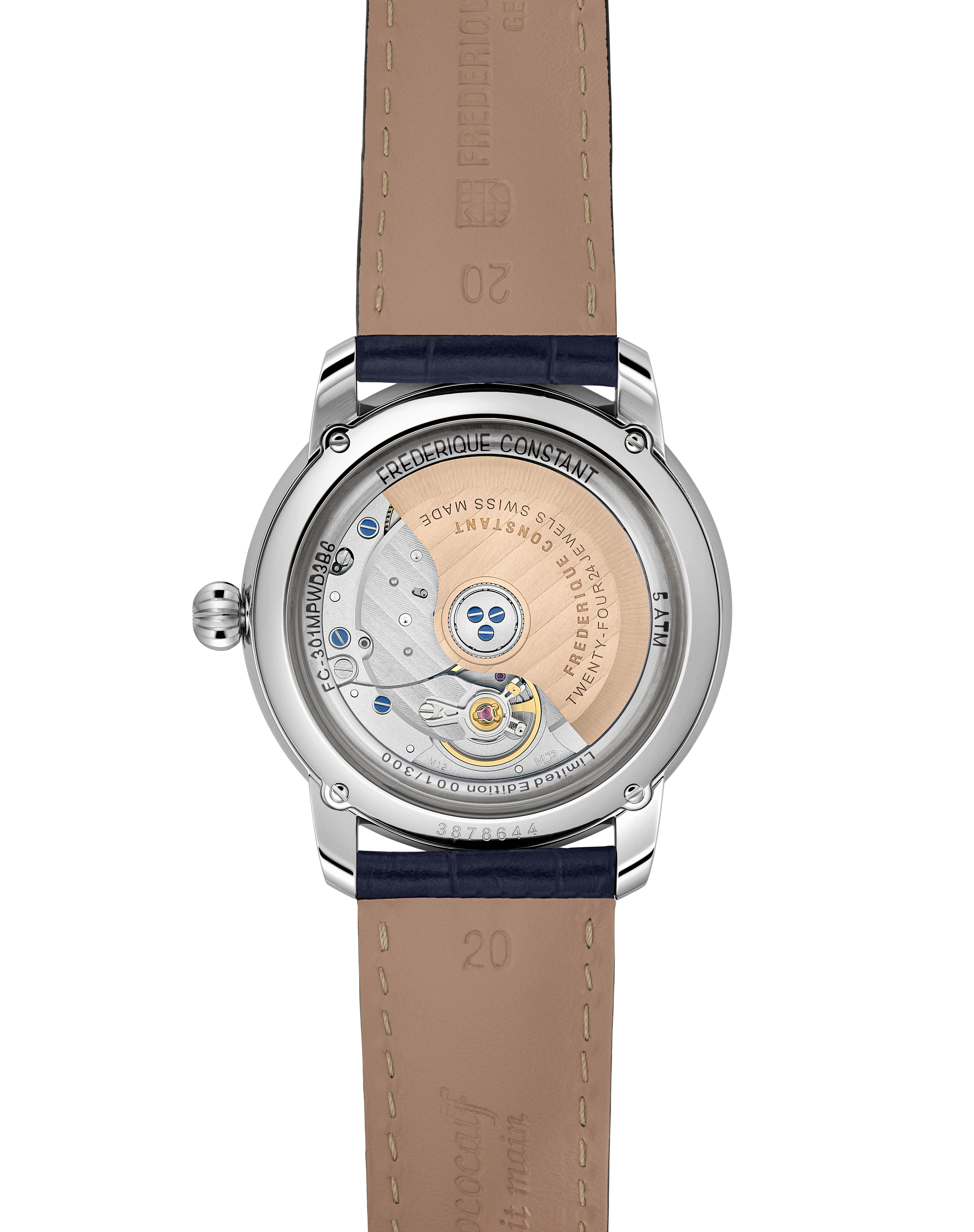 FREDERIQUE CONSTANT  Женские швейцарские часы, автоматический механизм, сталь, 38,5 мм