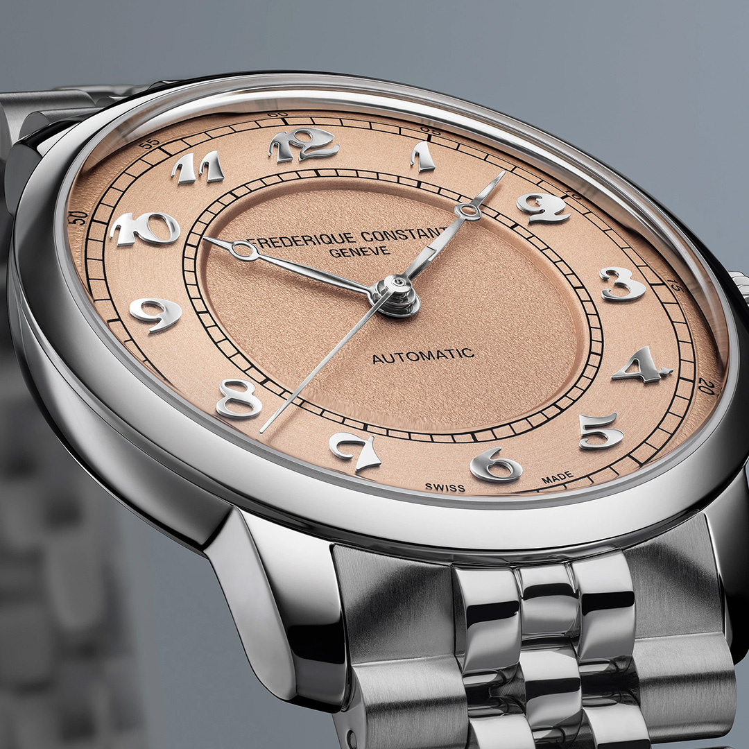FREDERIQUE CONSTANT   Мужские швейцарские часы, автоматический механизм, сталь, 38,5 мм