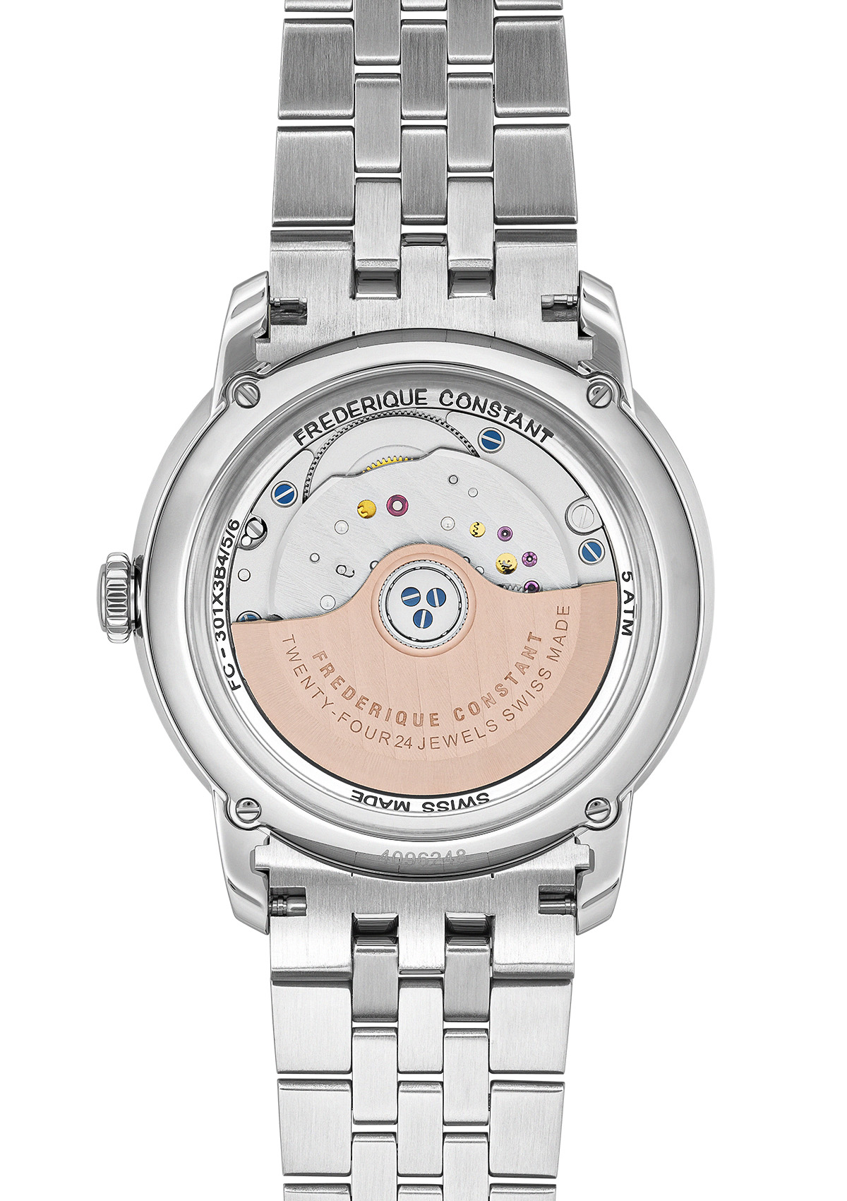 FREDERIQUE CONSTANT   Мужские швейцарские часы, автоматический механизм, сталь, 38,5 мм