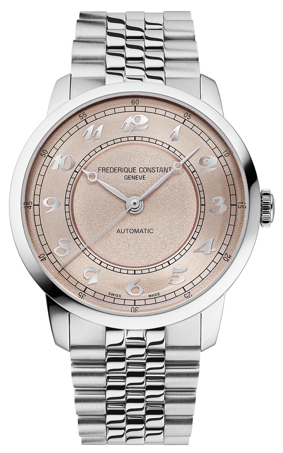 FREDERIQUE CONSTANT   Мужские швейцарские часы, автоматический механизм, сталь, 38,5 мм