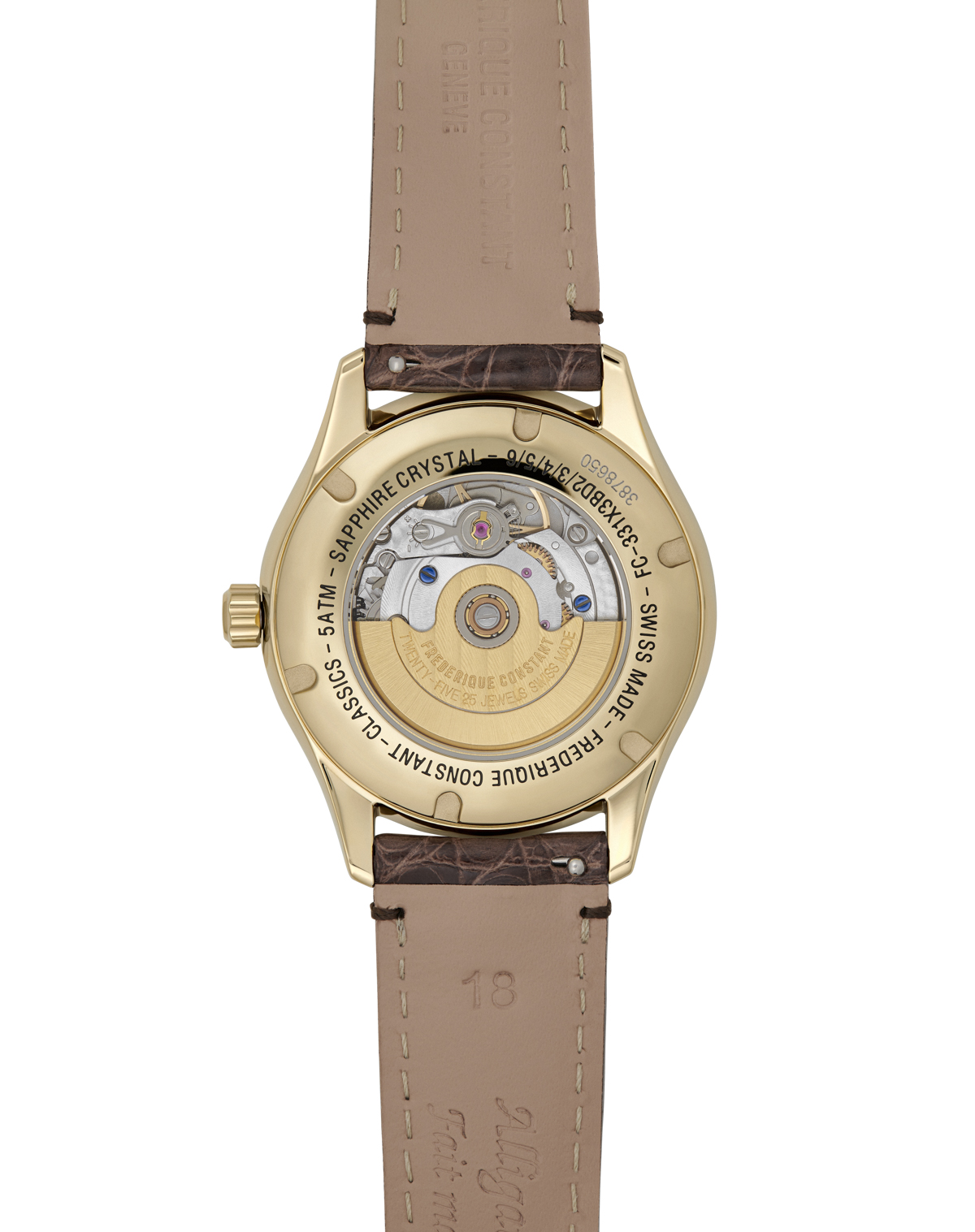 FREDERIQUE CONSTANT  Женские швейцарские часы, автоматический механизм, сталь с покрытием, 36 мм