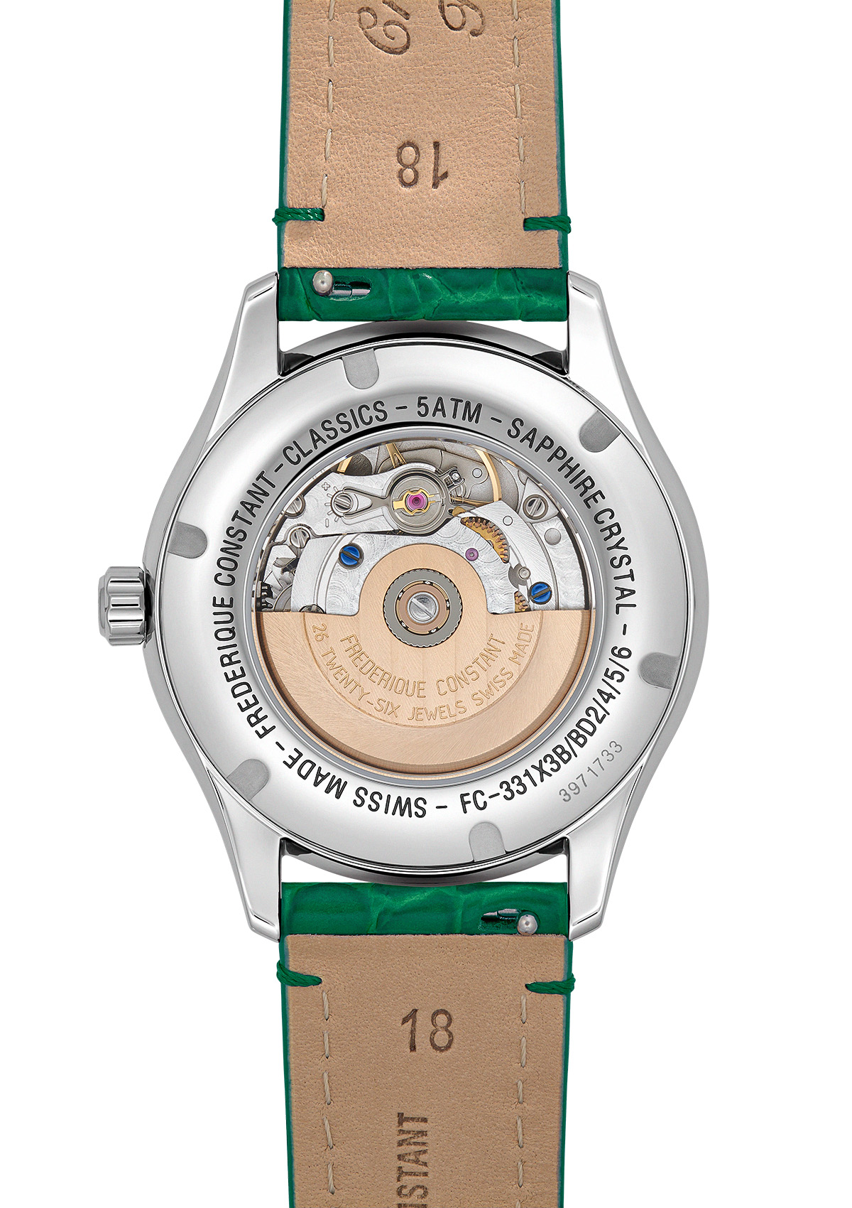 FREDERIQUE CONSTANT  Женские швейцарские часы, автоматический механизм, сталь, 36 мм