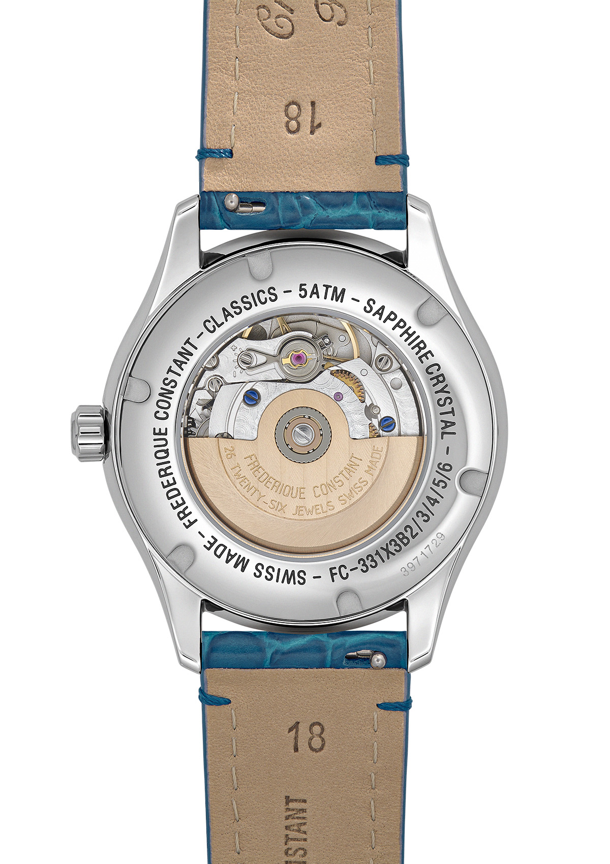 FREDERIQUE CONSTANT  Женские швейцарские часы, автоматический механизм, сталь, 36 мм