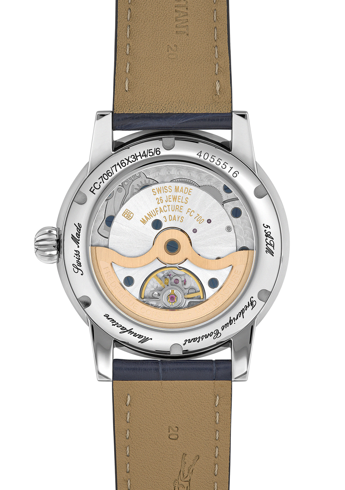 FREDERIQUE CONSTANT  Мужские швейцарские часы, автоматический механизм, сталь, 40 мм