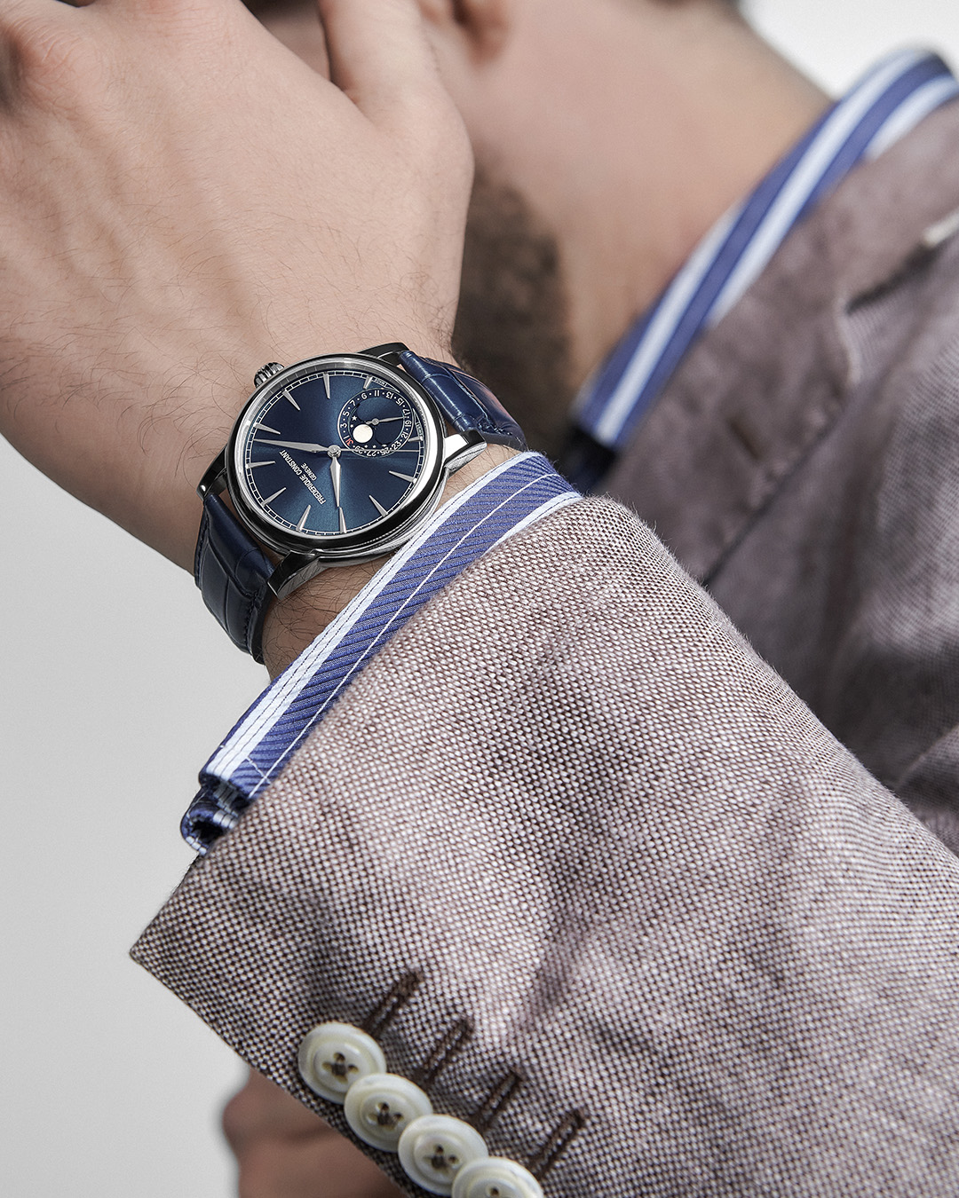 FREDERIQUE CONSTANT  Мужские швейцарские часы, автоматический механизм, сталь, 40 мм