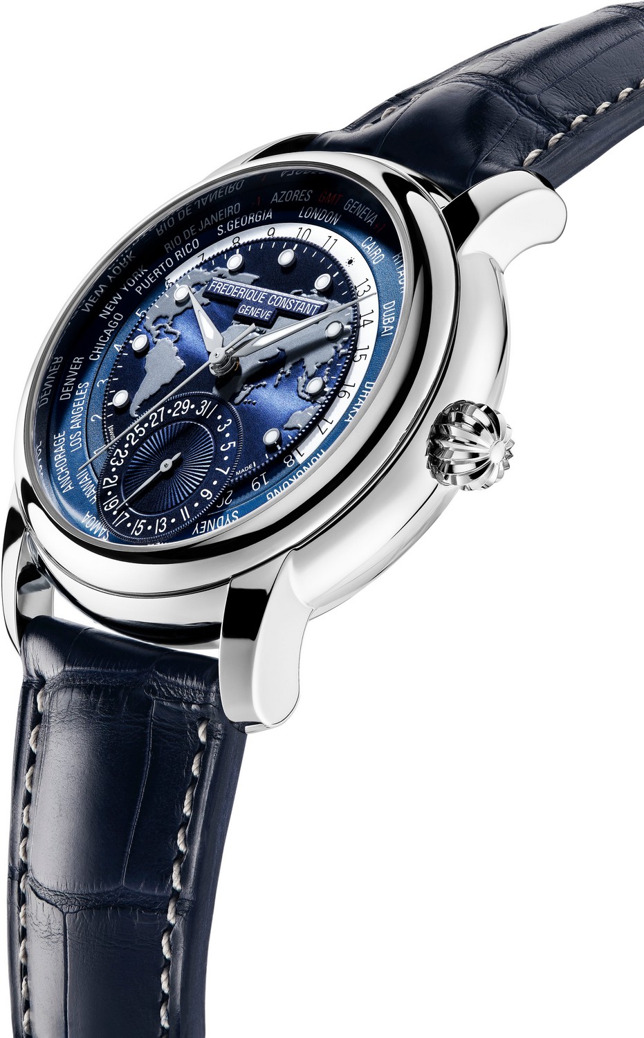 FREDERIQUE CONSTANT  Мужские швейцарские часы, мануфактурный автоматический механизм, сталь, 42 мм