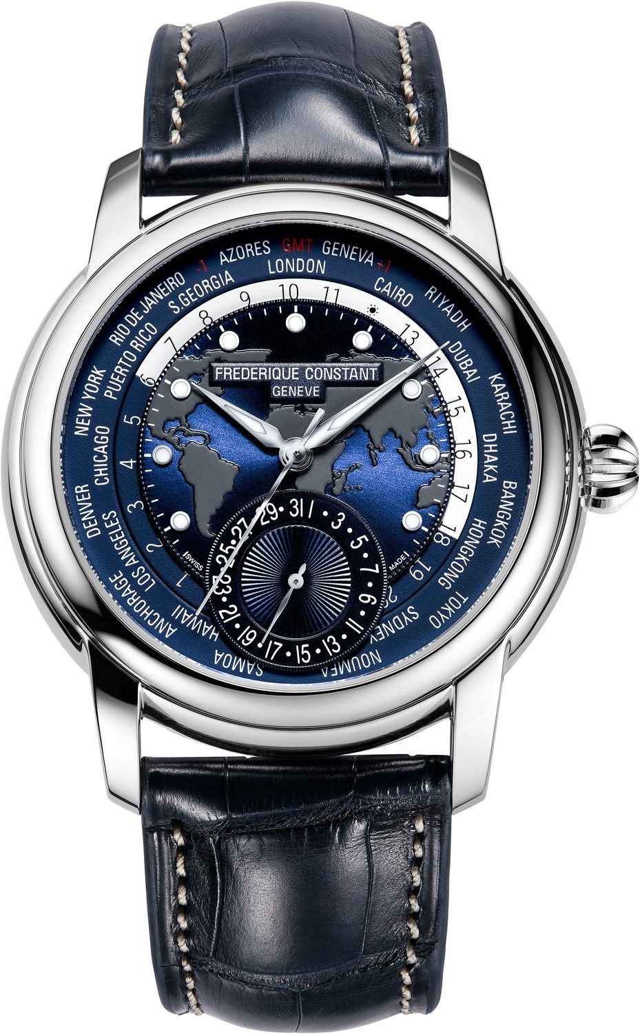FREDERIQUE CONSTANT  Мужские швейцарские часы, мануфактурный автоматический механизм, сталь, 42 мм