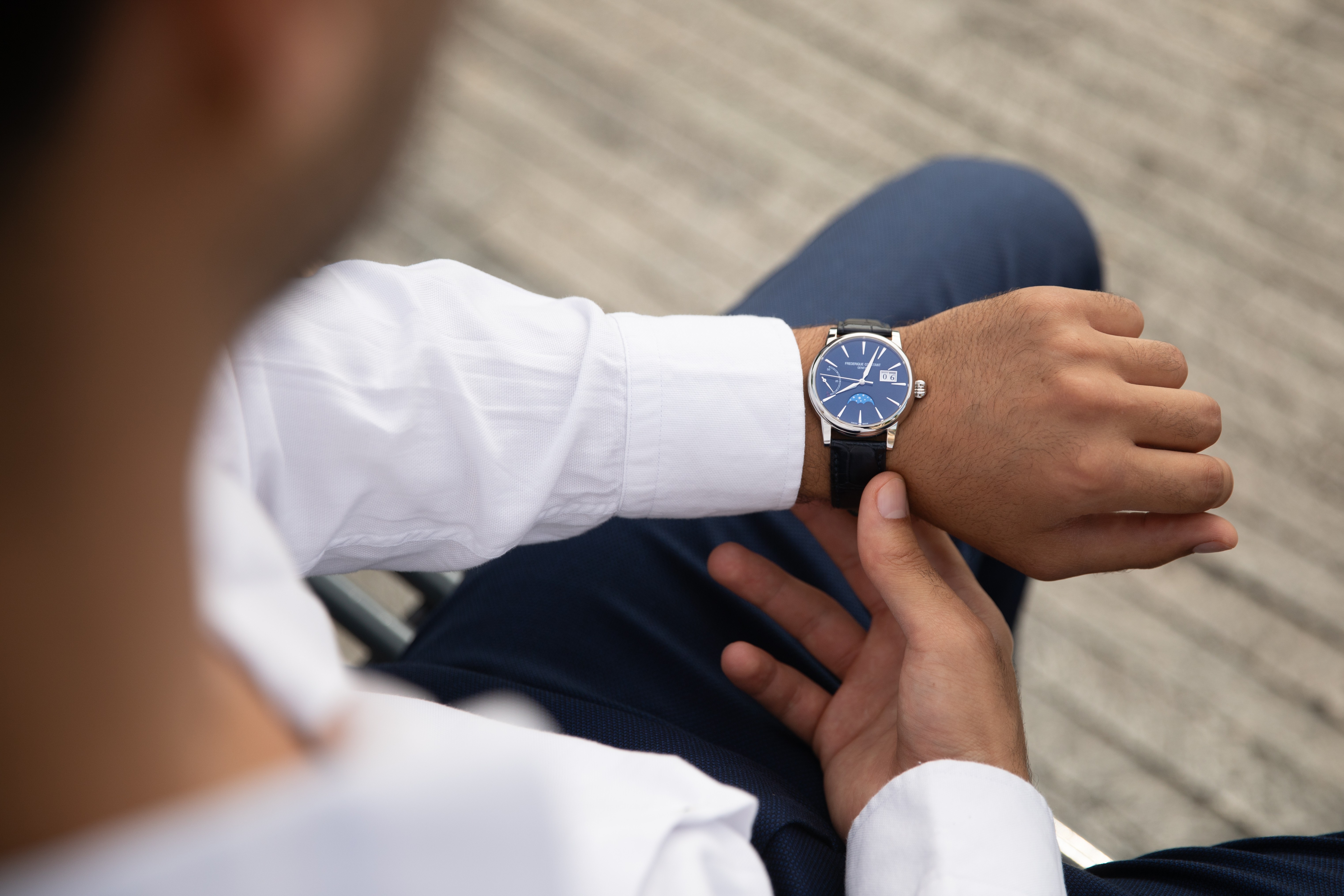 FREDERIQUE CONSTANT  Мужские швейцарские часы, автоматический механизм, сталь, 40 мм