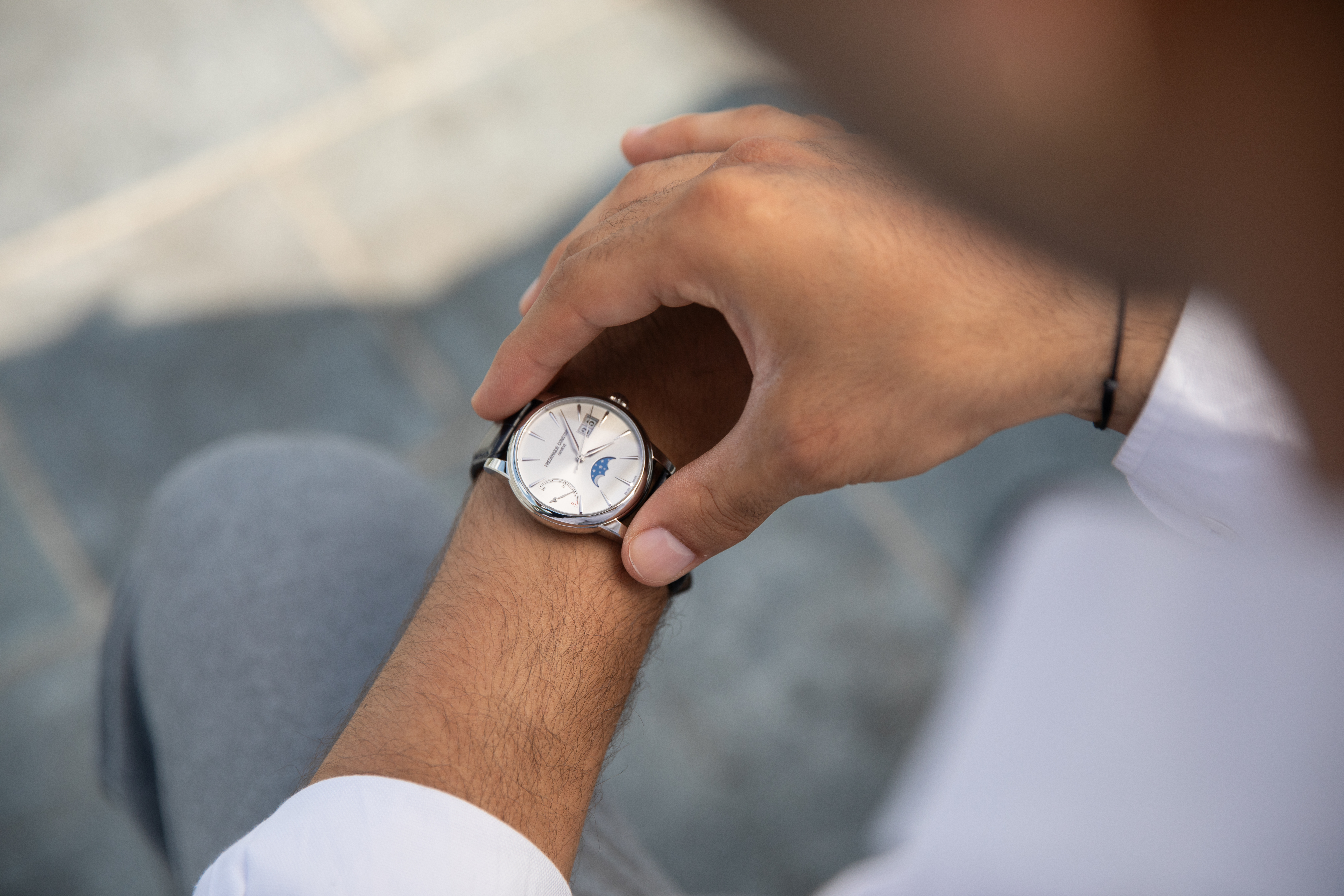 FREDERIQUE CONSTANT  Мужские швейцарские часы, автоматический механизм, сталь, 40 мм