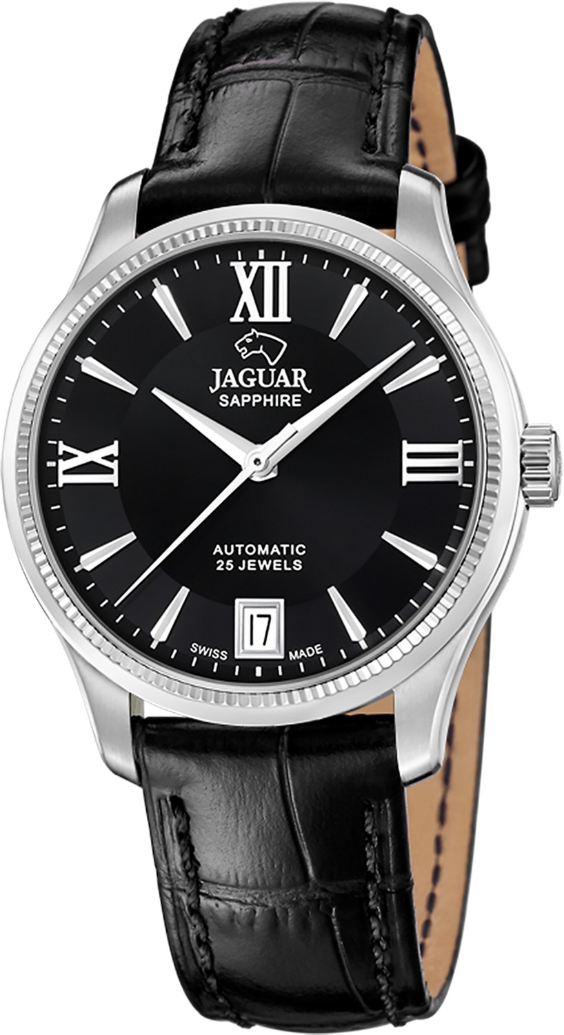 JAGUAR  Женские швейцарские часы, автоматический механизм, сталь, 34 мм