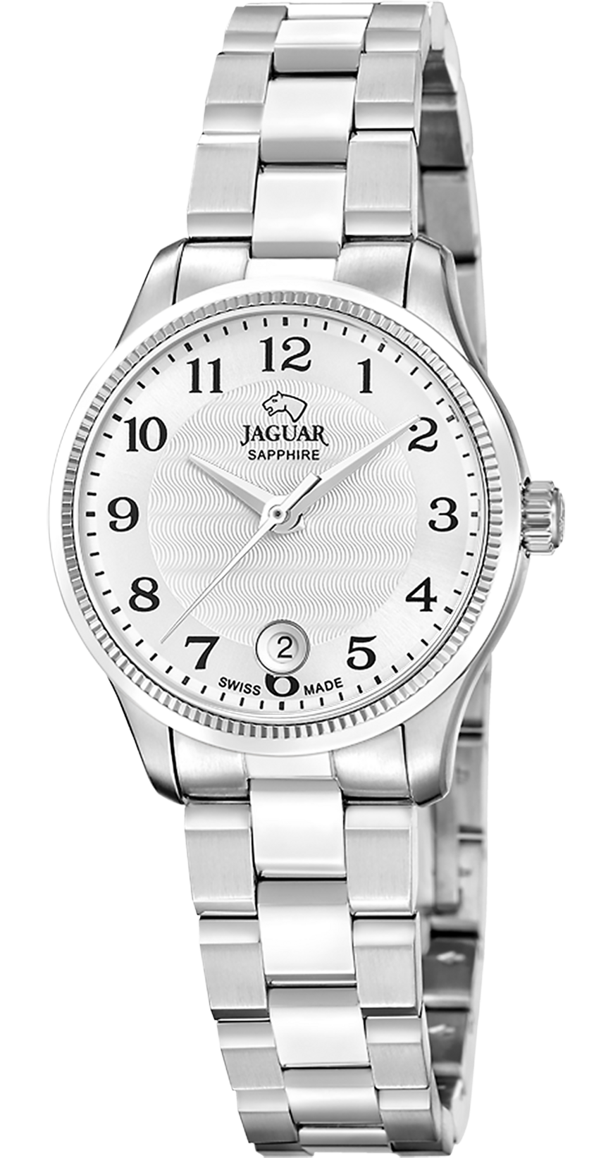 JAGUAR  Женские швейцарские часы, кварцевый механизм, сталь, 29 мм