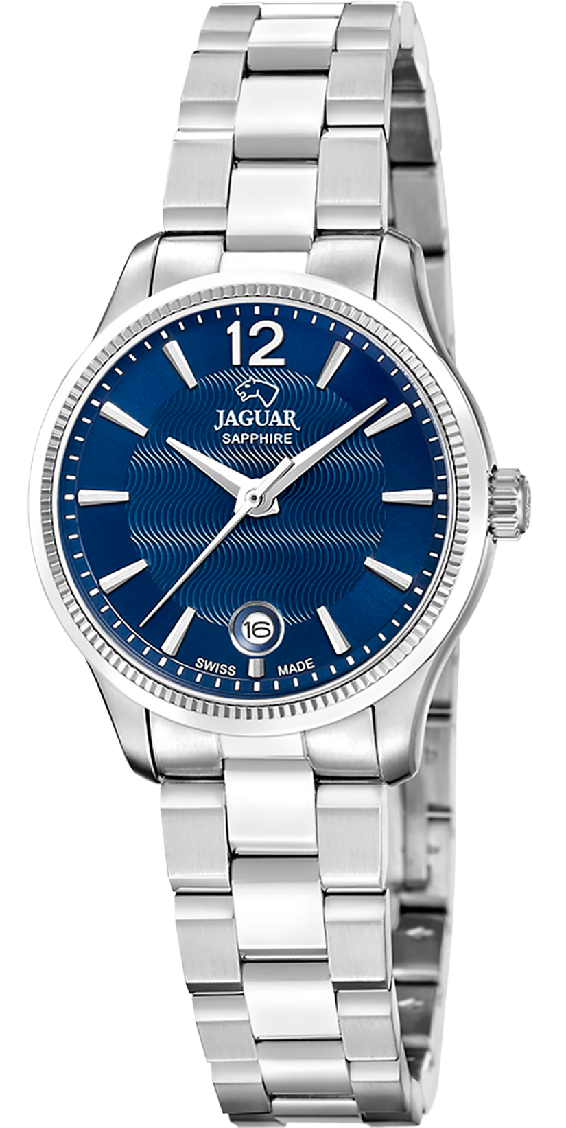 JAGUAR  Женские швейцарские часы, кварцевый механизм, сталь, 29 мм