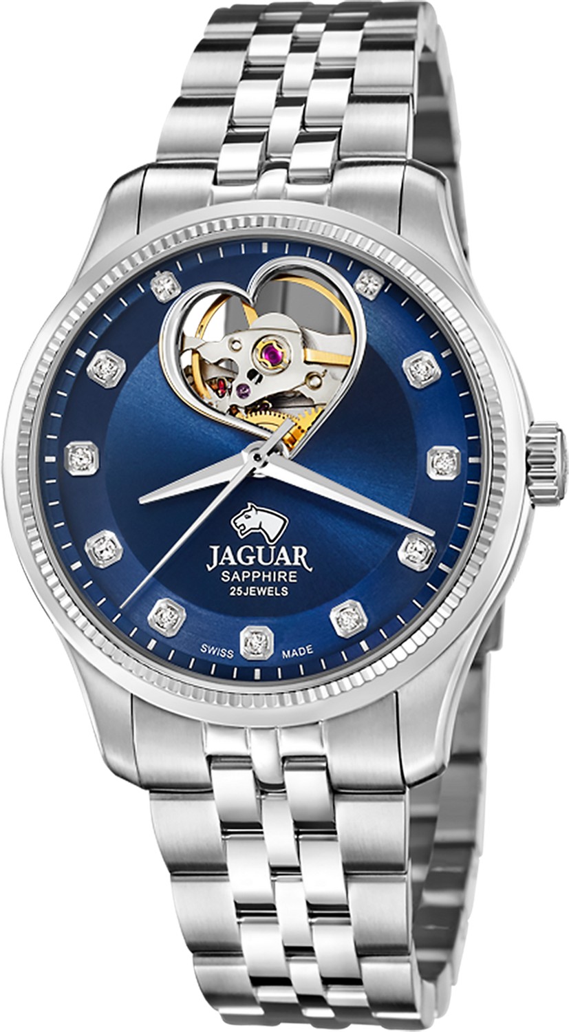 JAGUAR  Женские швейцарские часы, автоматический механизм, сталь, 34 мм