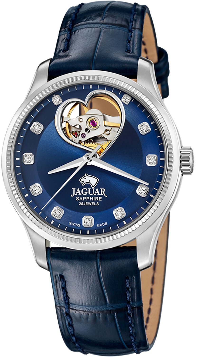 JAGUAR  Женские швейцарские часы, автоматический механизм, сталь, 34 мм