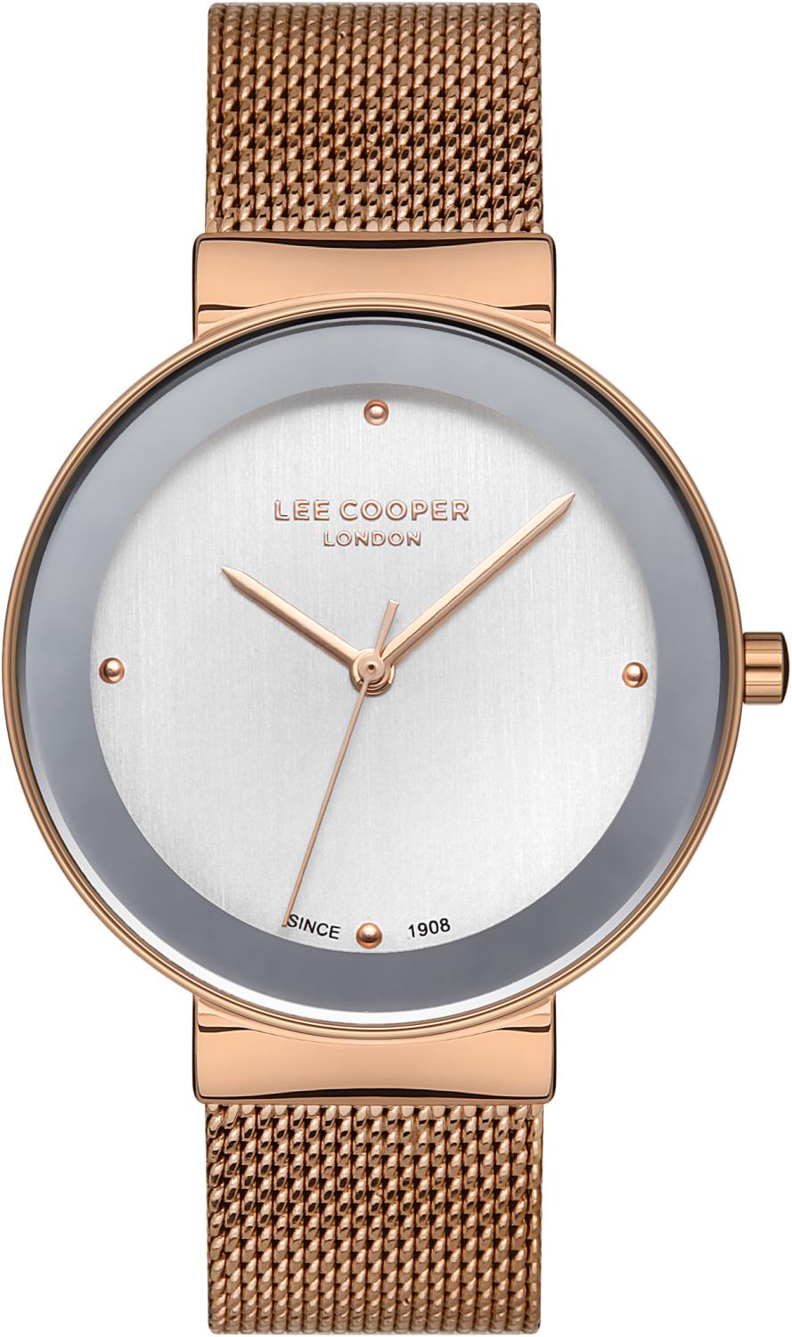 LEE COOPER  Женские часы, кварцевый механизм, суперметалл с покрытием, 34,5 мм