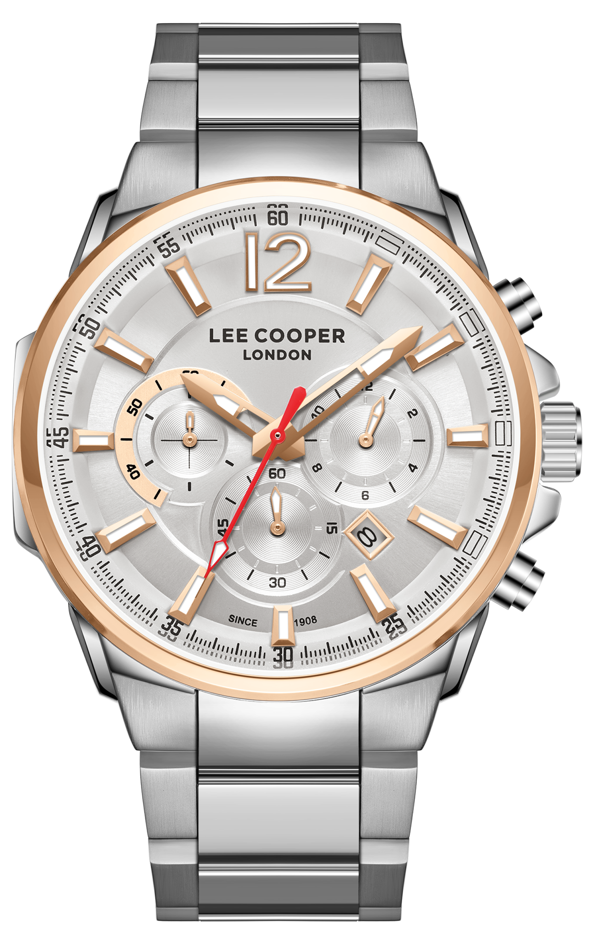 LEE COOPER  Мужские часы, кварцевый механизм, суперметалл с покрытием, 45 мм