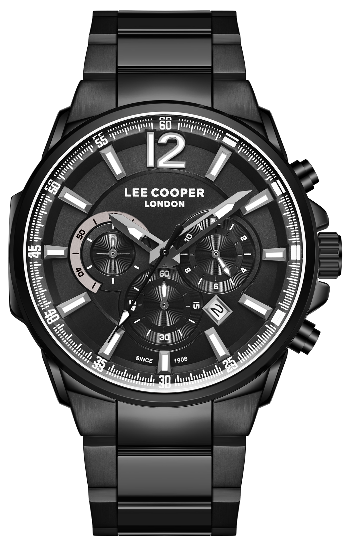 LEE COOPER  Мужские часы, кварцевый механизм, суперметалл с покрытием, 45 мм