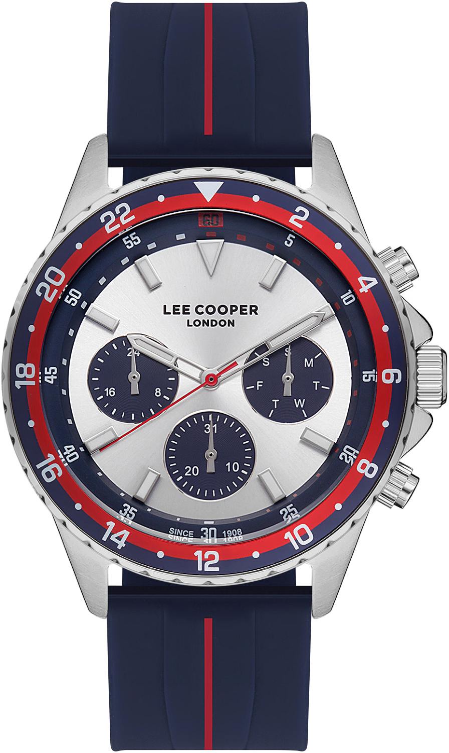 LEE COOPER  Мужские часы, кварцевый механизм, суперметалл, 45 мм
