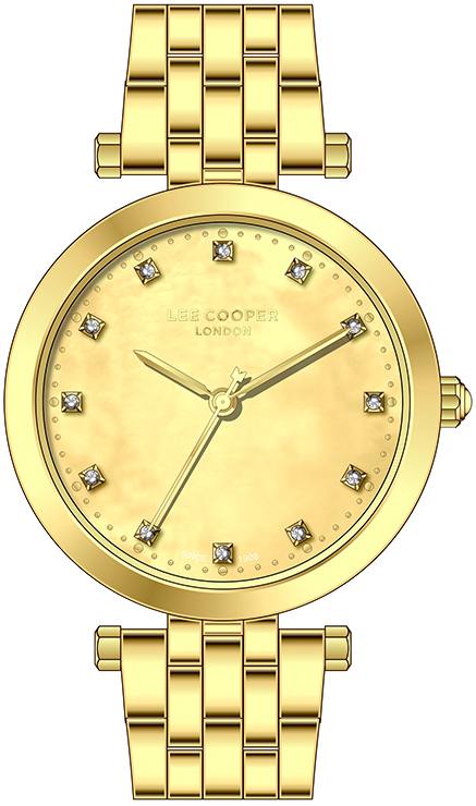 LEE COOPER  Женские часы, кварцевый механизм, суперметалл с покрытием, 34 мм