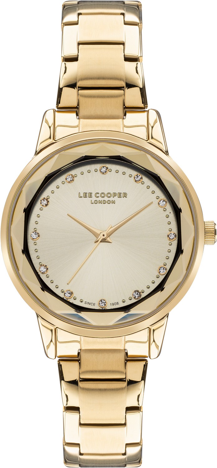 LEE COOPER  Женские часы, кварцевый механизм, суперметалл с покрытием, 34 мм
