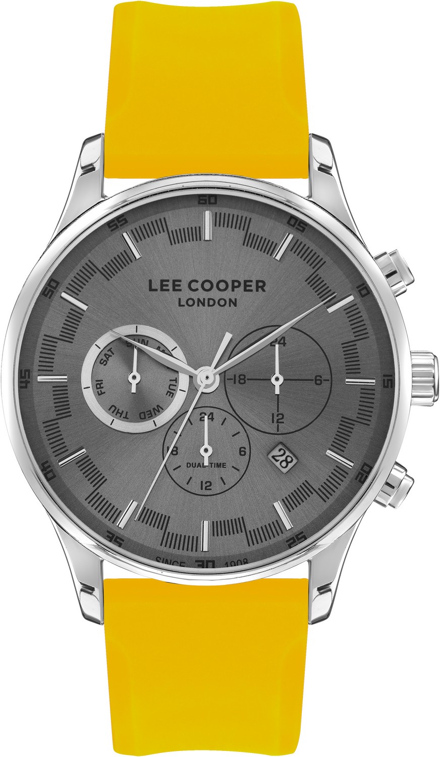 LEE COOPER  Мужские часы, кварцевый механизм, суперметалл, 44 мм