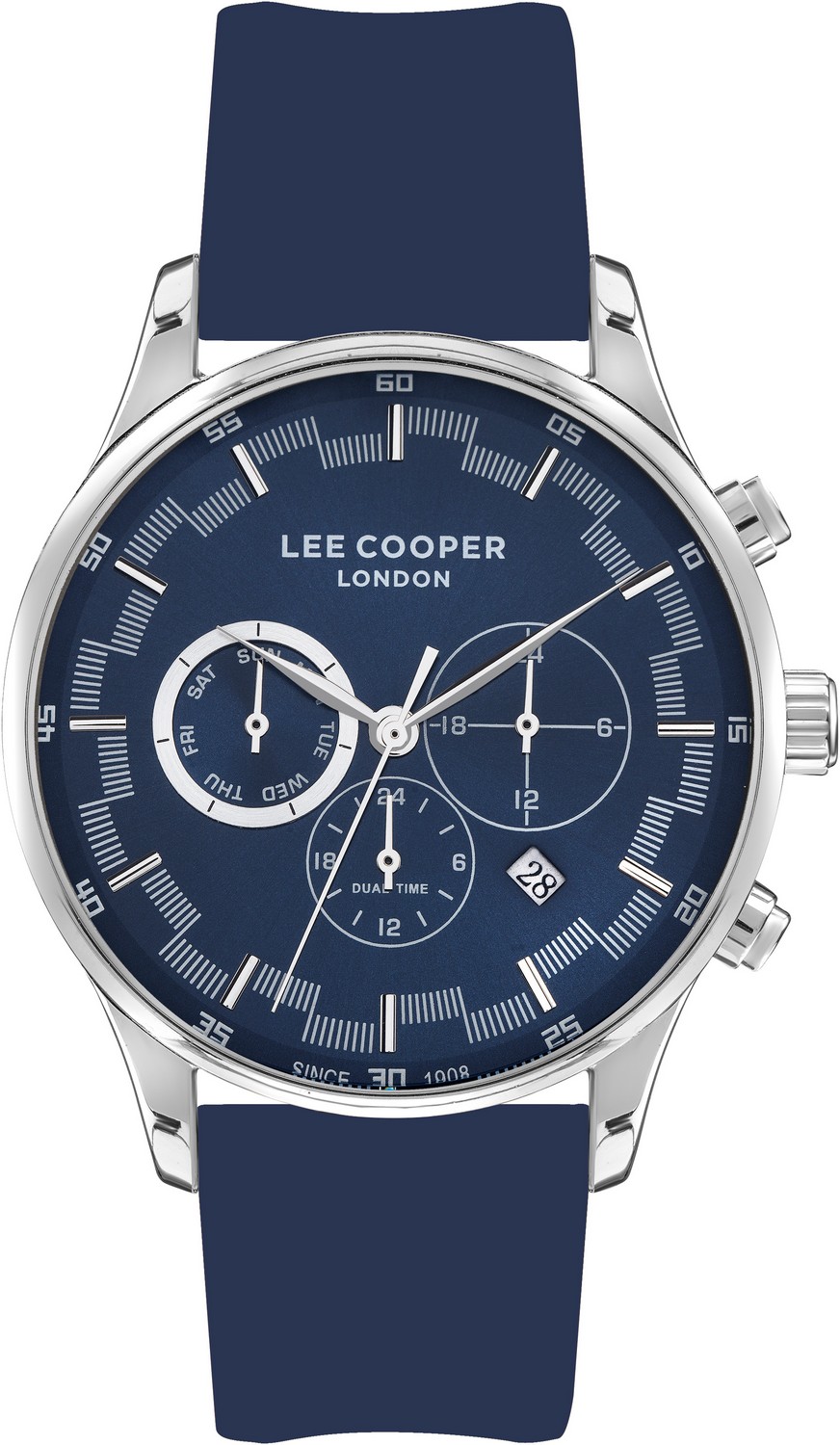 LEE COOPER  Мужские часы, кварцевый механизм, суперметалл, 44 мм