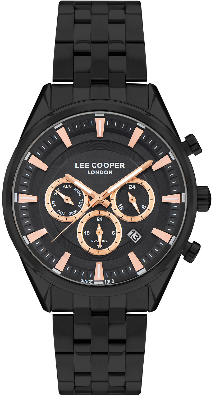LEE COOPER  Мужские часы, кварцевый механизм, суперметалл с покрытием, 45 мм