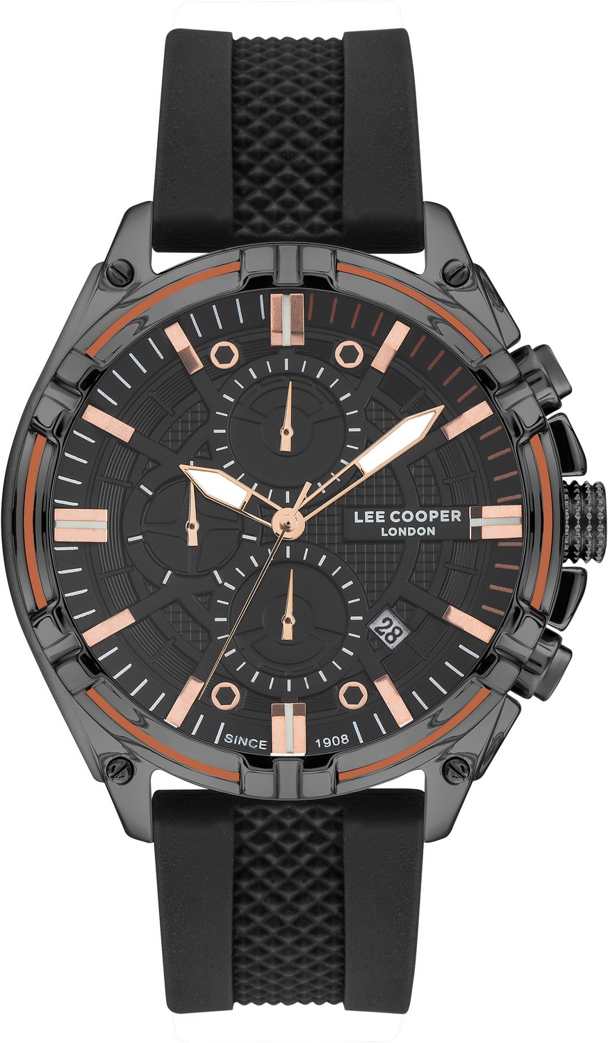 LEE COOPER  Мужские часы, кварцевый механизм, суперметалл с покрытием, 45 мм