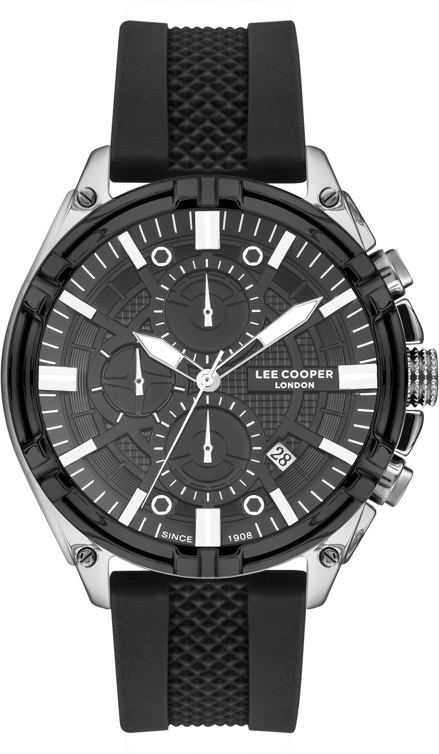 LEE COOPER  Мужские часы, кварцевый механизм, суперметалл, 45 мм