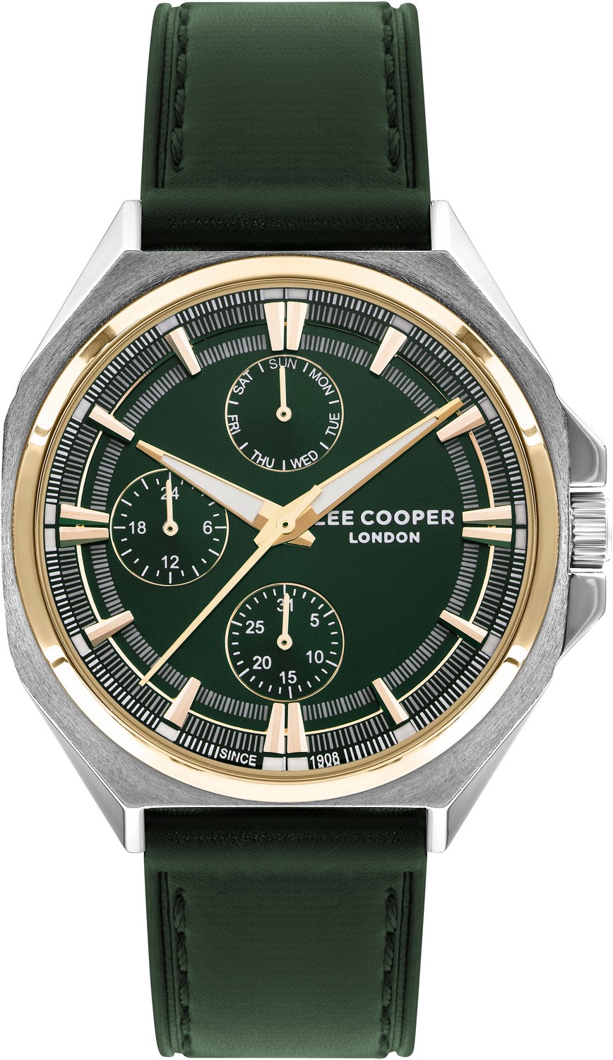 LEE COOPER  Мужские часы, кварцевый механизм, суперметалл с покрытием, 44 мм