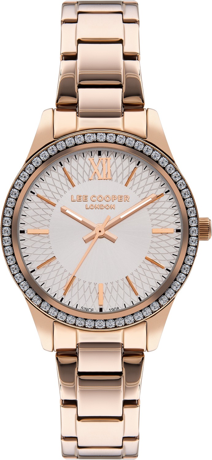 LEE COOPER  Женские часы, кварцевый механизм, суперметалл, 34 мм