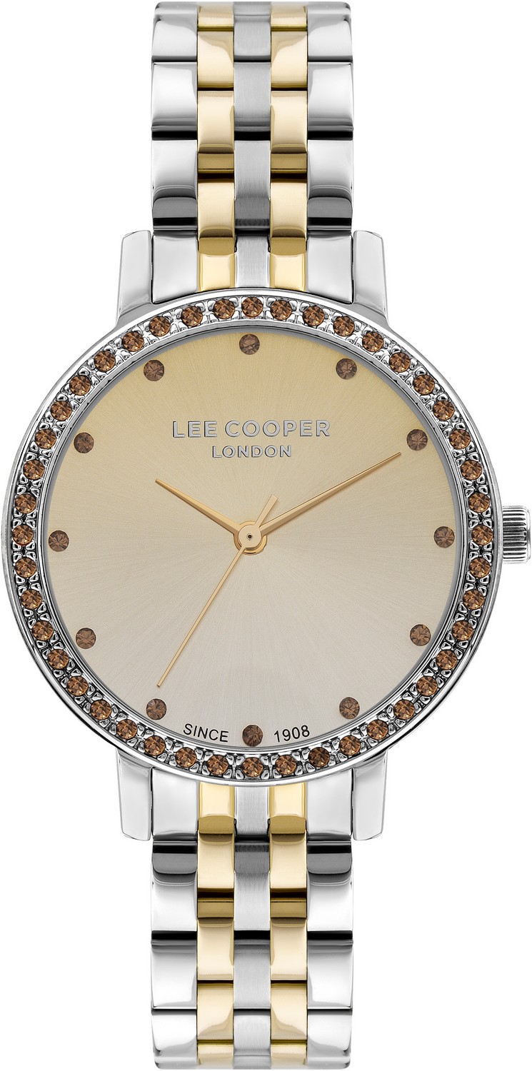 LEE COOPER  Женские часы, кварцевый механизм, суперметалл с покрытием, 34 мм
