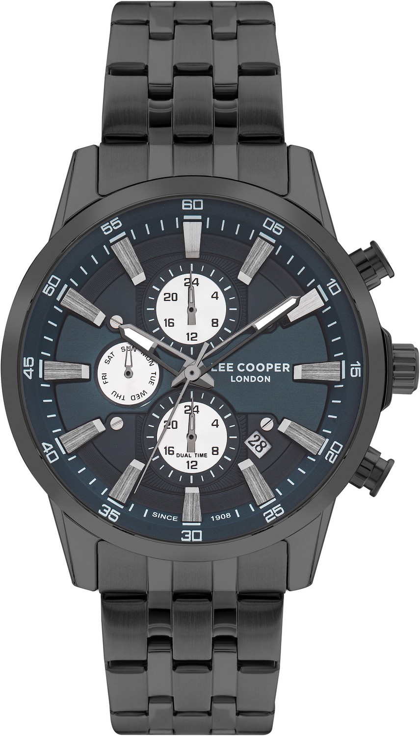 LEE COOPER  Мужские часы, кварцевый механизм, суперметалл с покрытием, 45 мм
