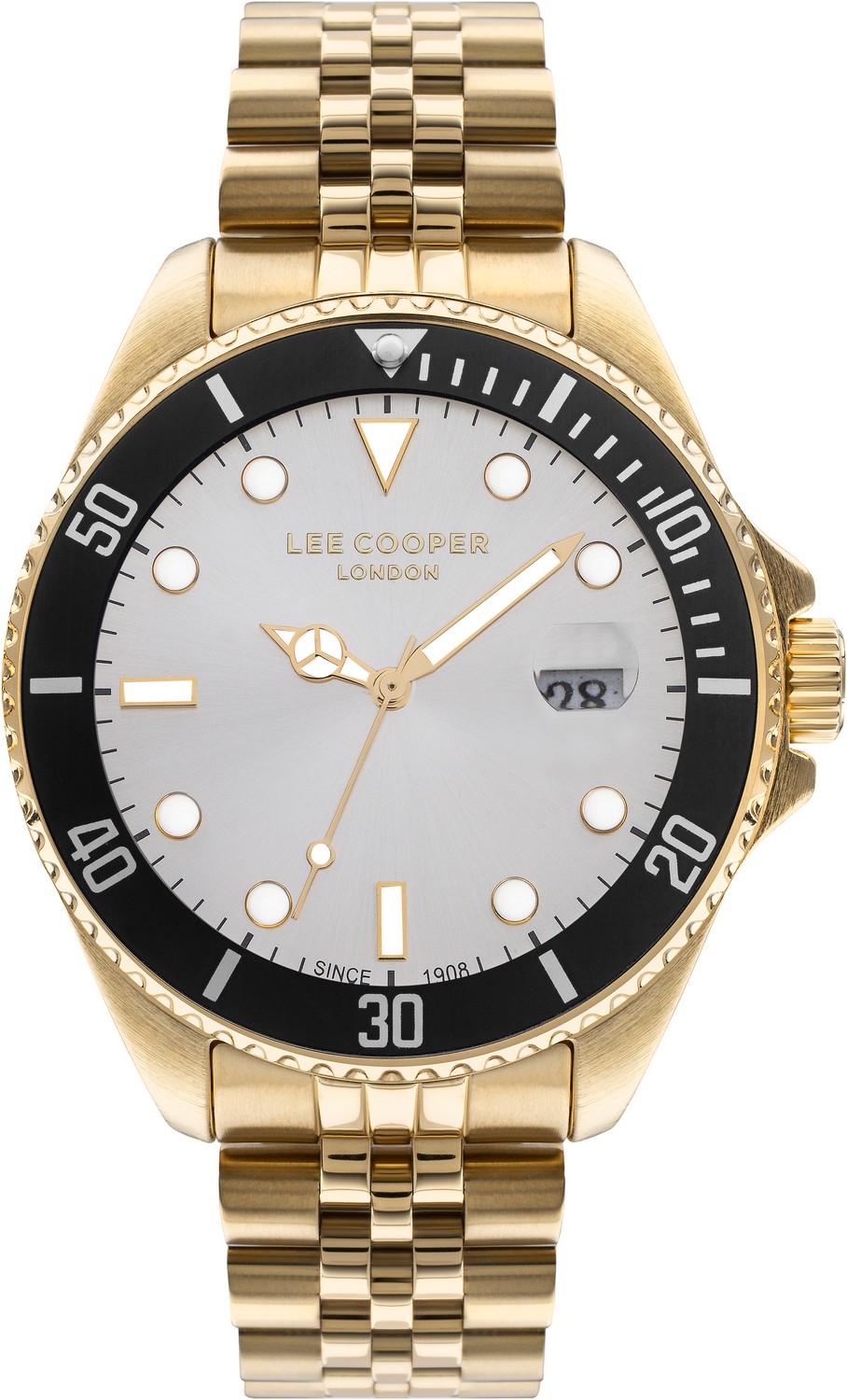 LEE COOPER  Мужские часы, кварцевый механизм, суперметалл с покрытием, 43 мм