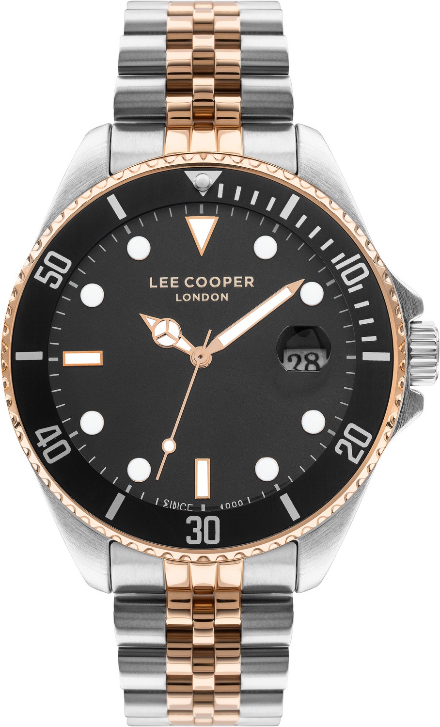 LEE COOPER  Мужские часы, кварцевый механизм, суперметалл с покрытием, 43 мм