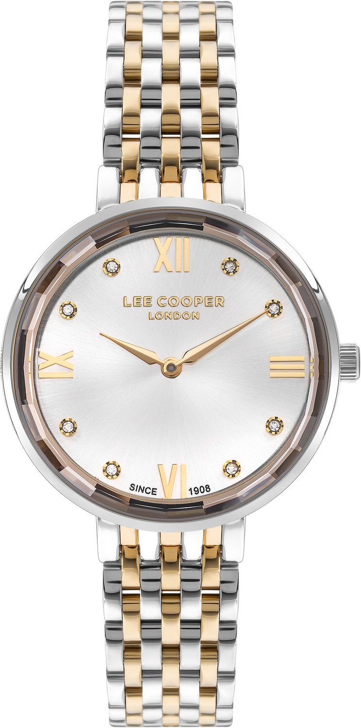 LEE COOPER  Женские часы, кварцевый механизм, суперметалл, 34 мм