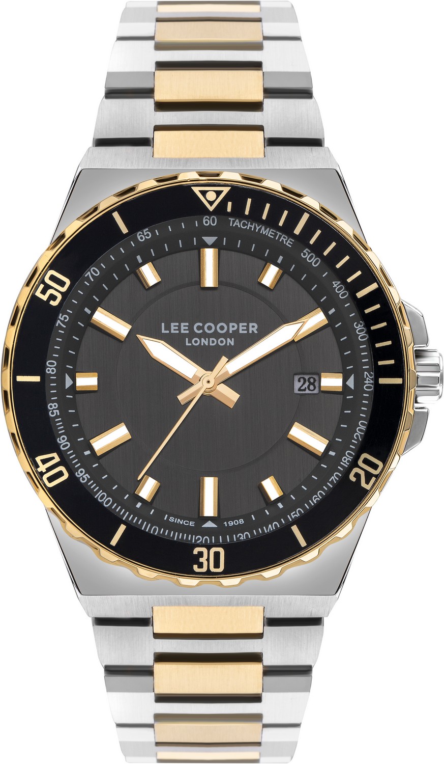 LEE COOPER  Мужские часы, кварцевый механизм, суперметалл с покрытием, 45 мм