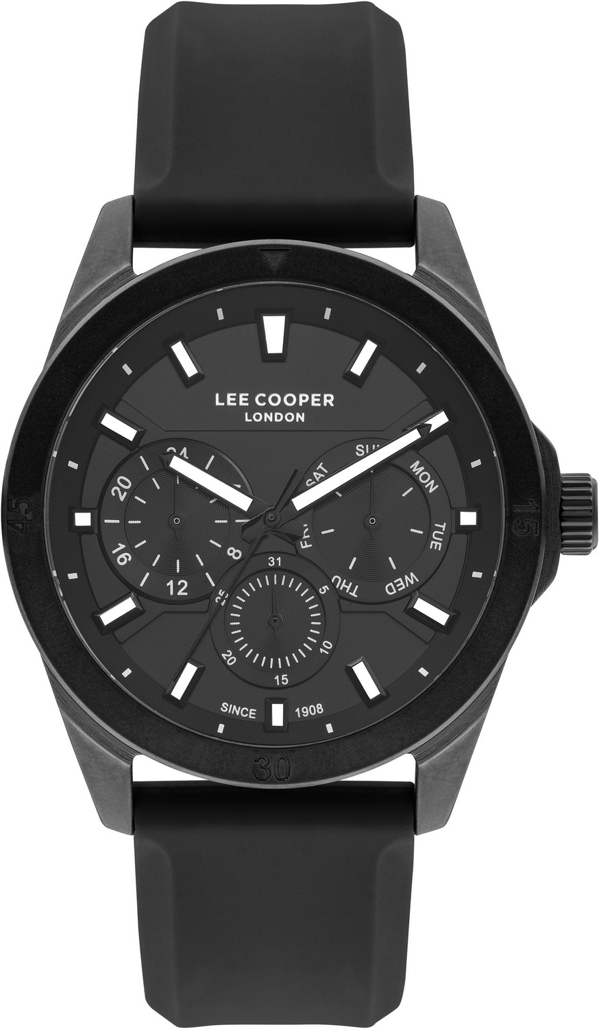 LEE COOPER  Мужские часы, кварцевый механизм, суперметалл с покрытием, 46 мм