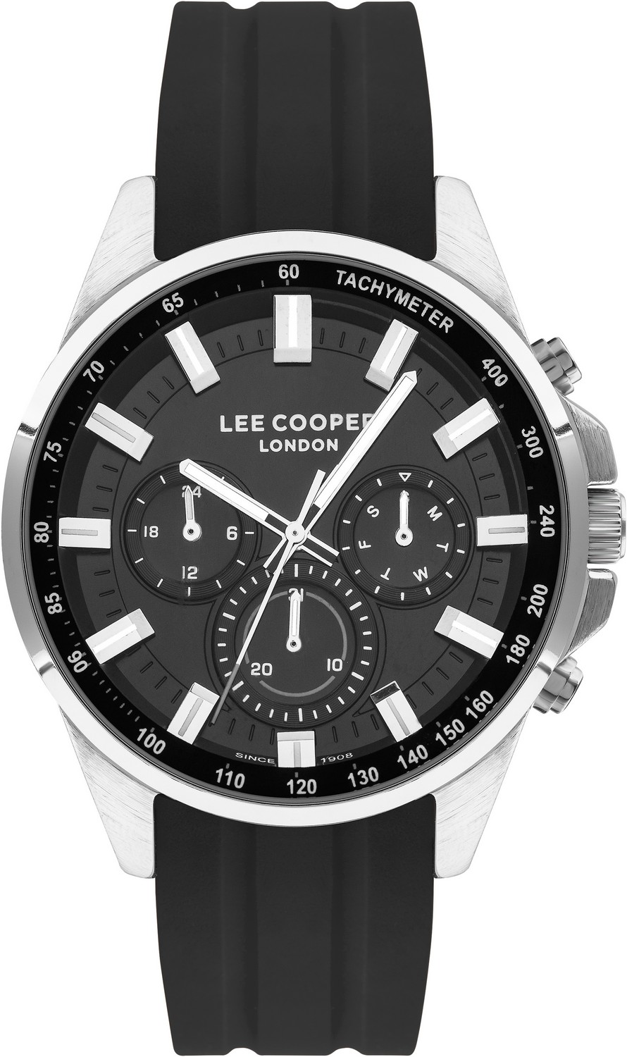 LEE COOPER  Мужские часы, кварцевый механизм, суперметалл, 46 мм