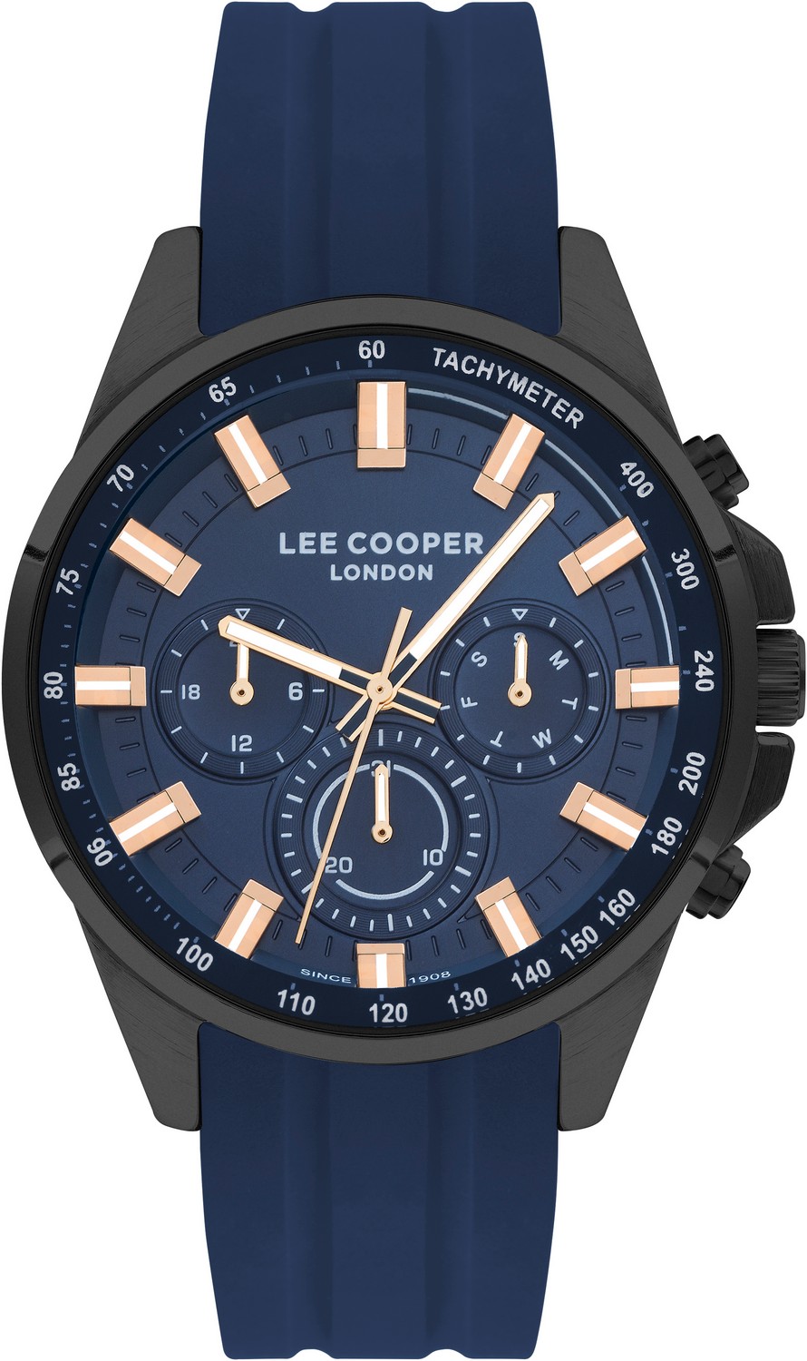 LEE COOPER  Мужские часы, кварцевый механизм, суперметалл с покрытием, 46 мм