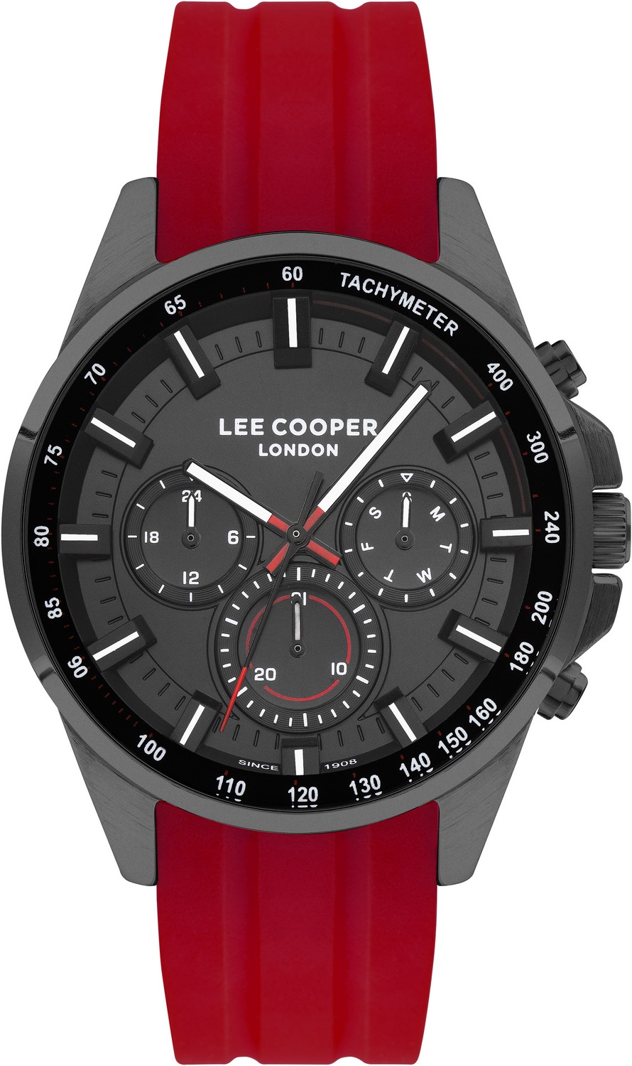 LEE COOPER  Мужские часы, кварцевый механизм, суперметалл с покрытием, 46 мм