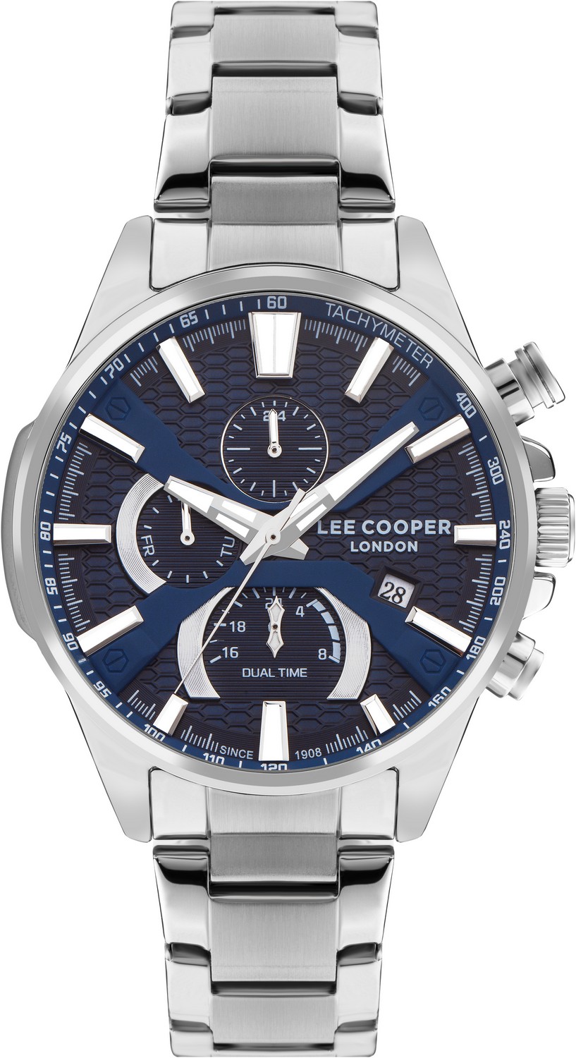 LEE COOPER  Мужские часы, кварцевый механизм, суперметалл, 46 мм