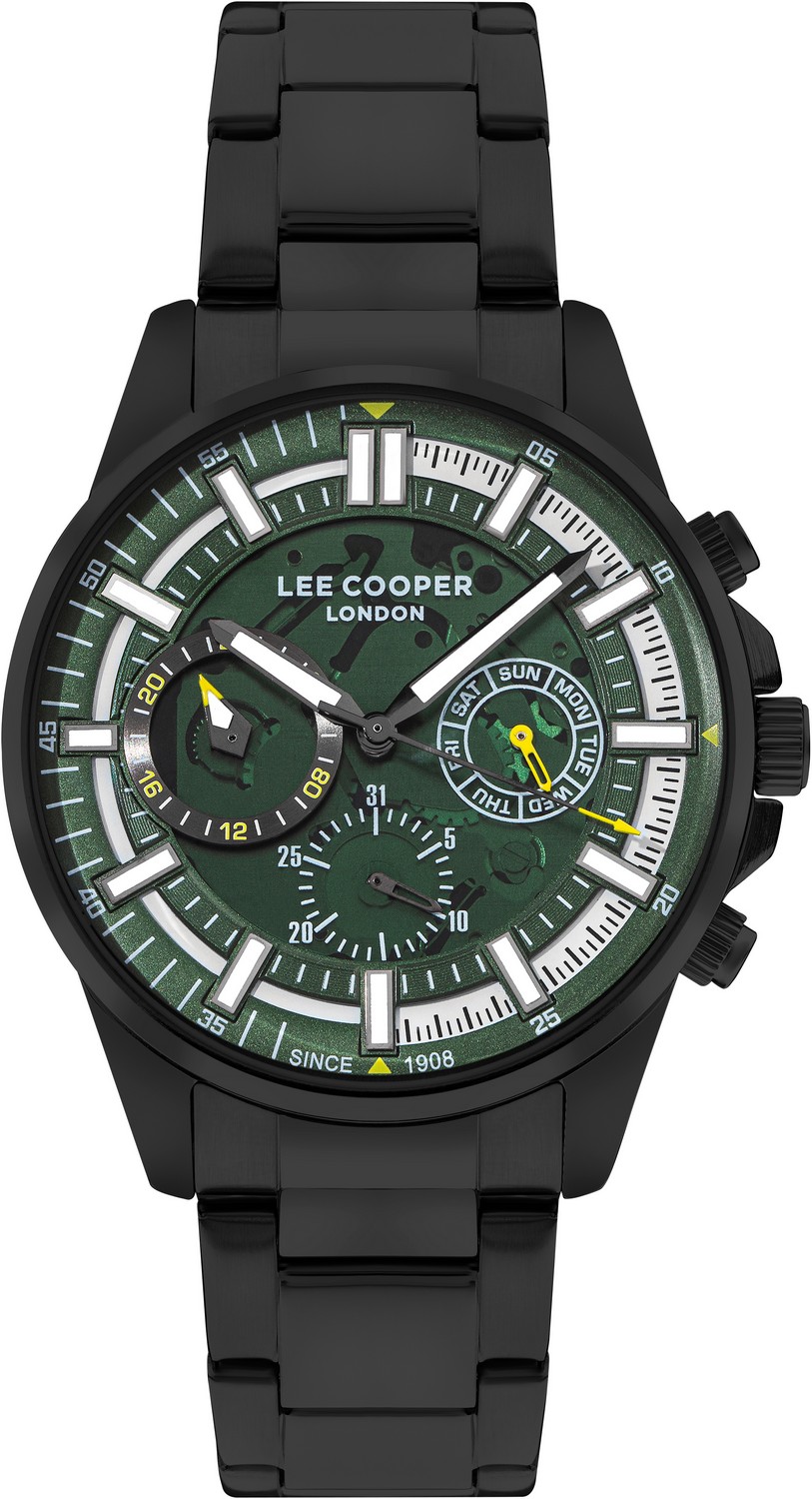 LEE COOPER  Мужские часы, кварцевый механизм, суперметалл с покрытием, 45 мм