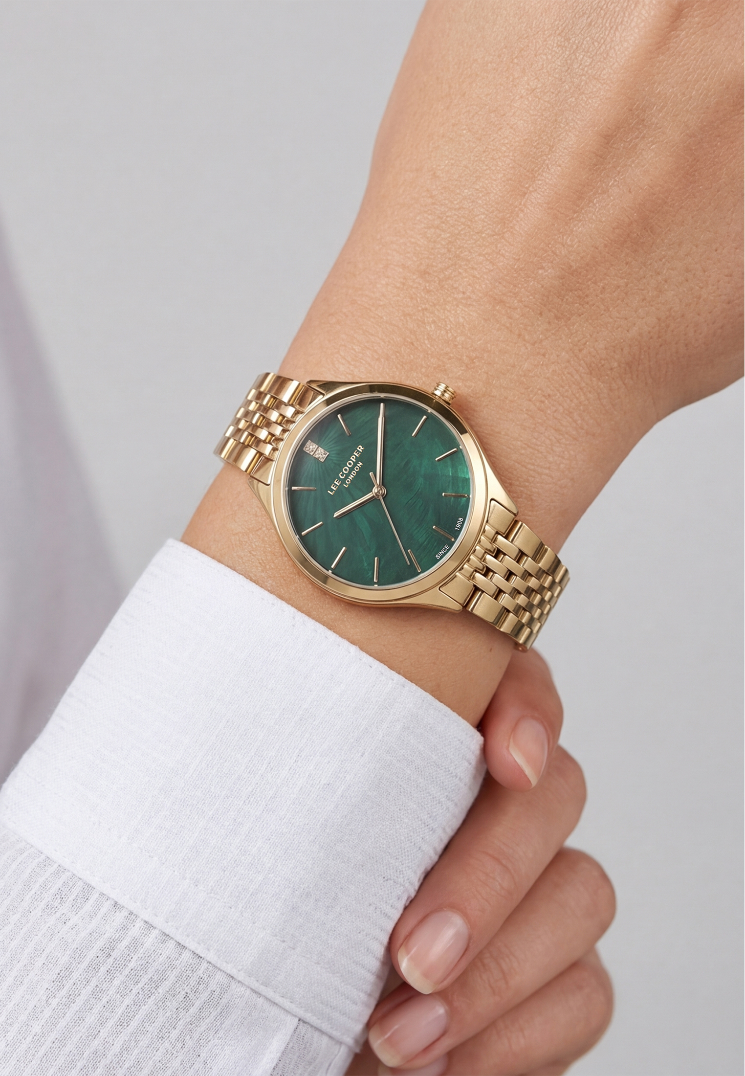 LEE COOPER  Женские часы, кварцевый механизм, суперметалл с покрытием, 36 мм