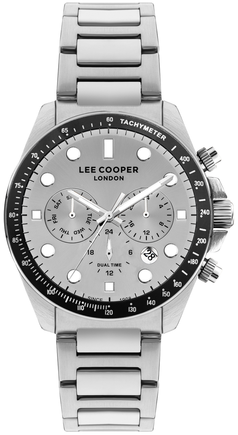 LEE COOPER  Мужские часы, кварцевый механизм, суперметалл, 44 мм