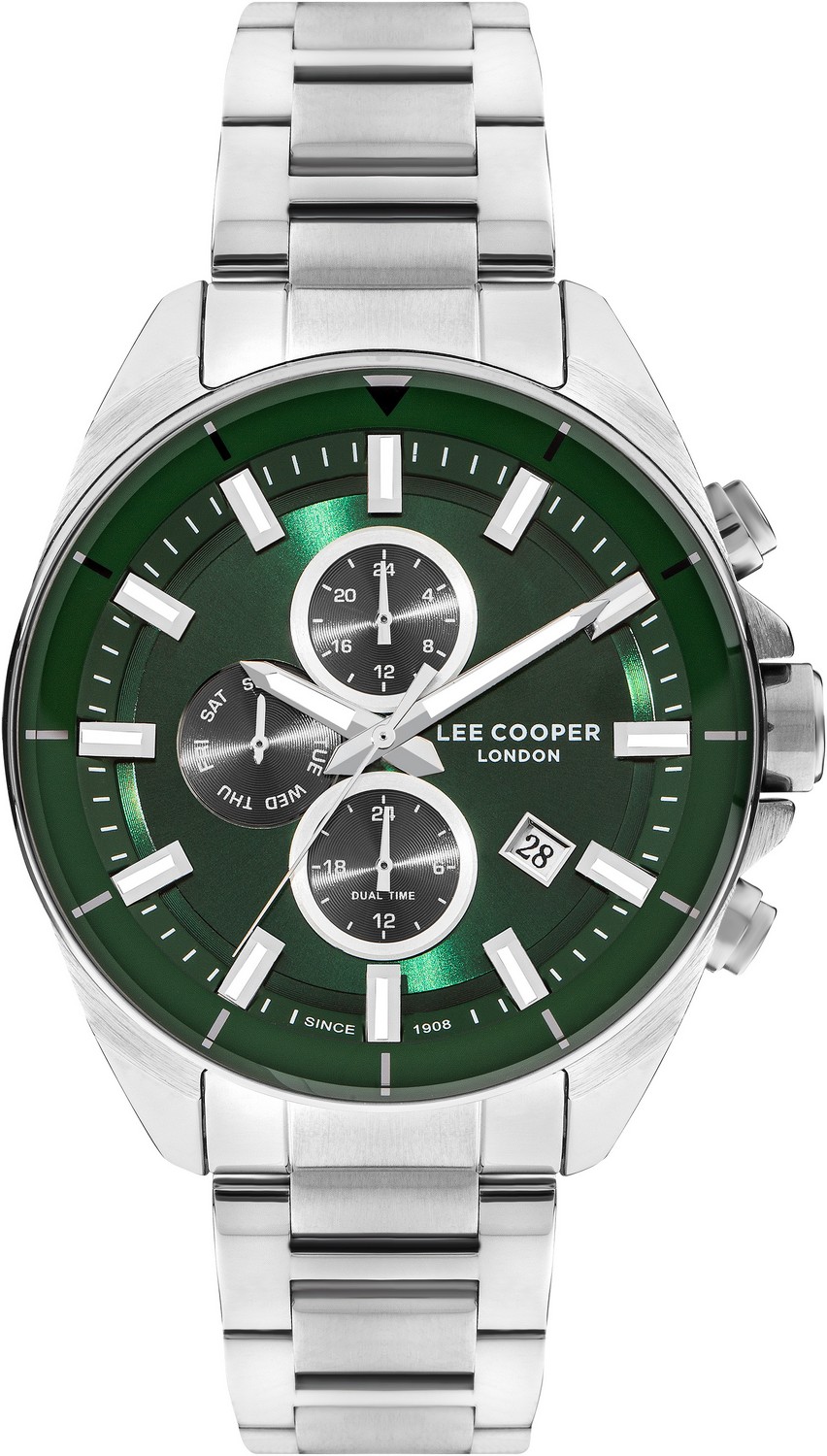 LEE COOPER  Мужские часы, кварцевый механизм, суперметалл, 46 мм