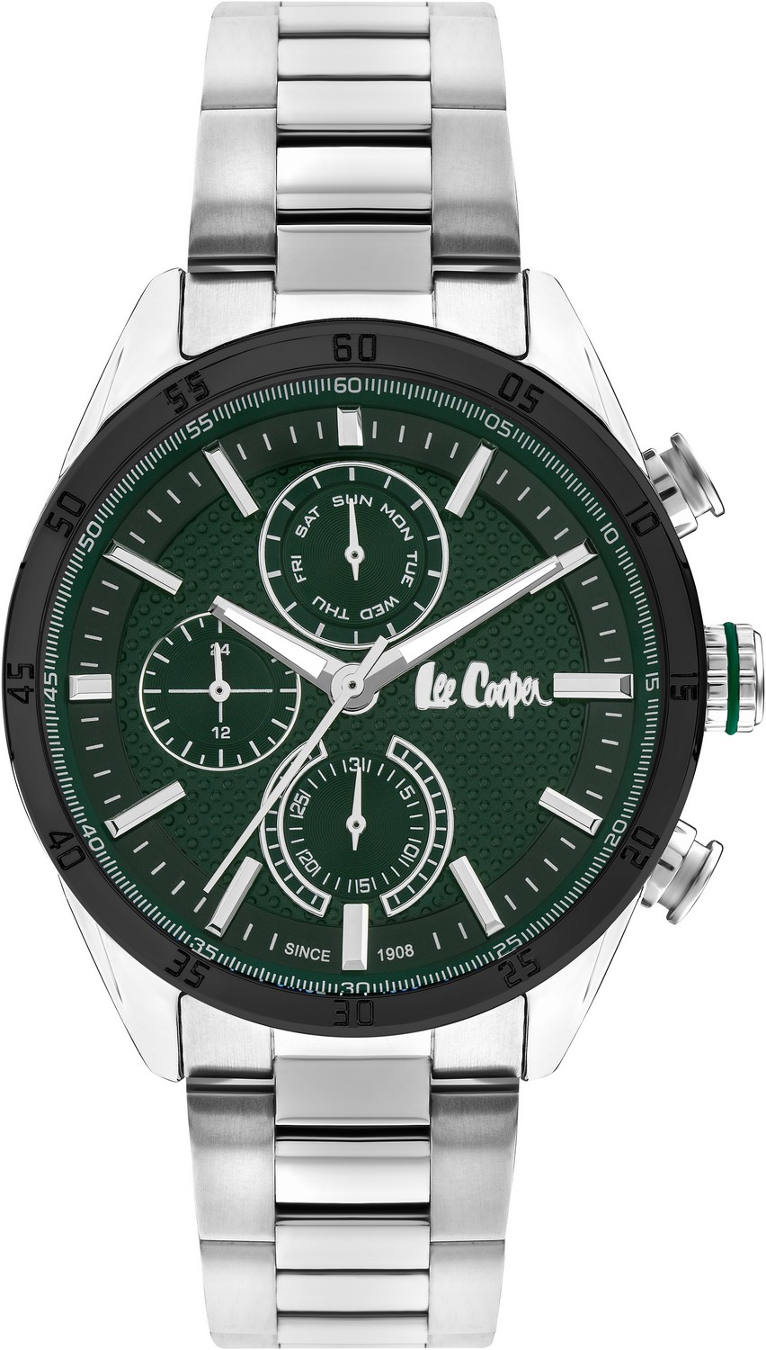 LEE COOPER  Мужские часы, кварцевый механизм, суперметалл, 45 мм