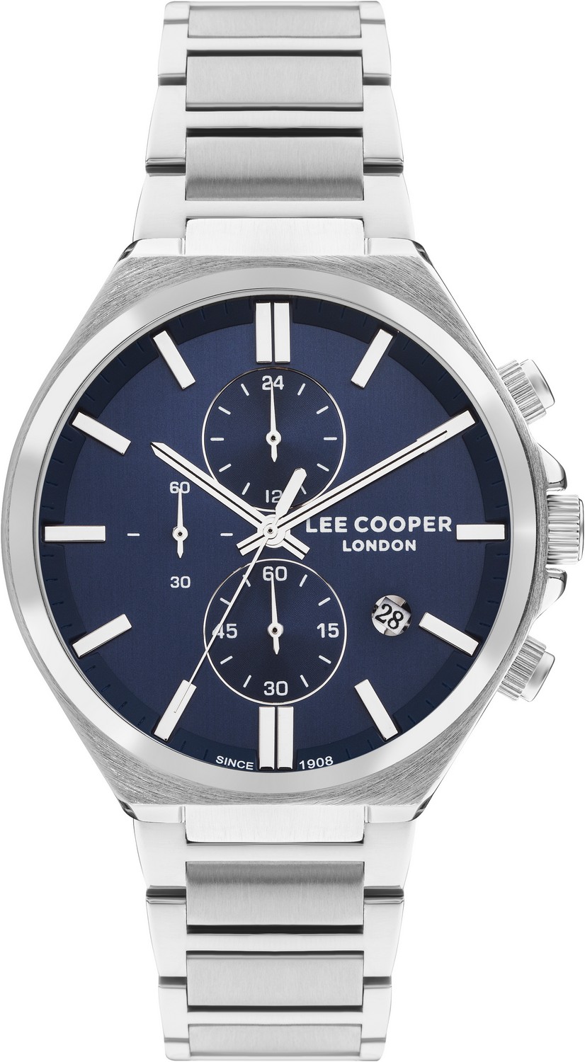 LEE COOPER  Мужские часы, кварцевый механизм, суперметалл, 46 мм