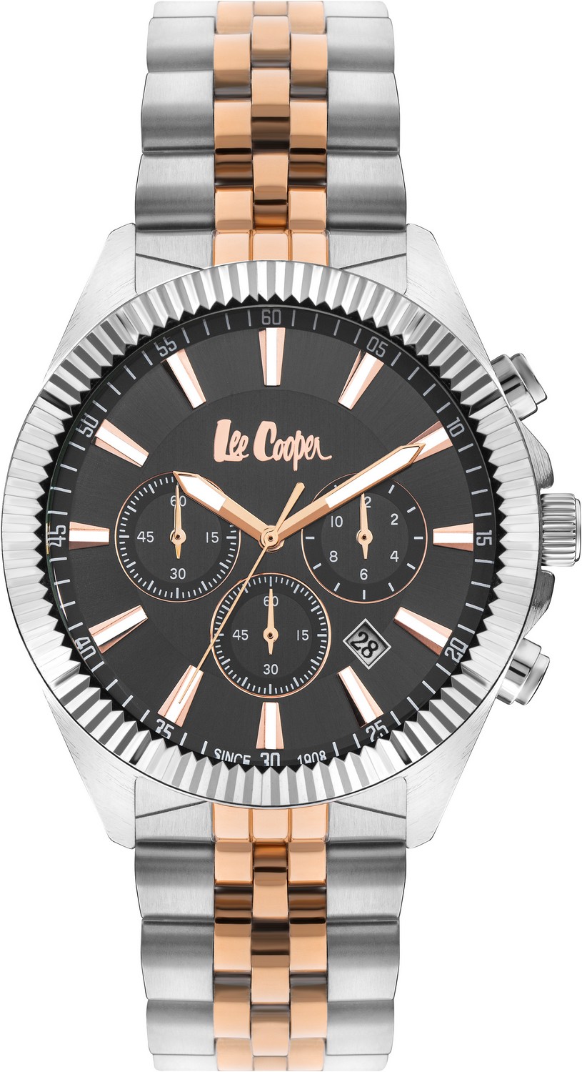 LEE COOPER  Мужские часы, кварцевый механизм, суперметалл, 45 мм
