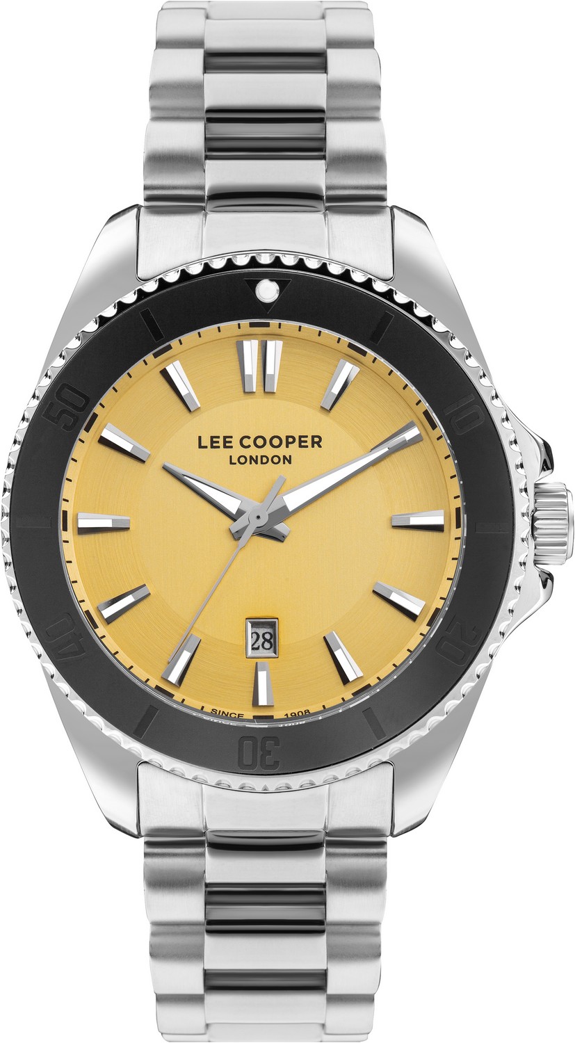 LEE COOPER  Мужские часы, кварцевый механизм, суперметалл, 45 мм